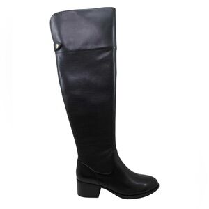 I.N.C Black Leather Knee-High Boots